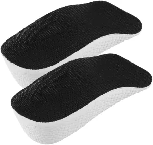 1 Pair Height Increase Insoles for Men Women Shock Absorbing Shoe Heel Inserts Boost Versatile for All Footwear Comfortable Height Booster Pads for Casual Formal Use