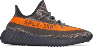 adidas Men's Yeezy Boost 350 V2 Sneakers, Carbon Beluga/Steeple Gray/Solar Red, 7.5 M US