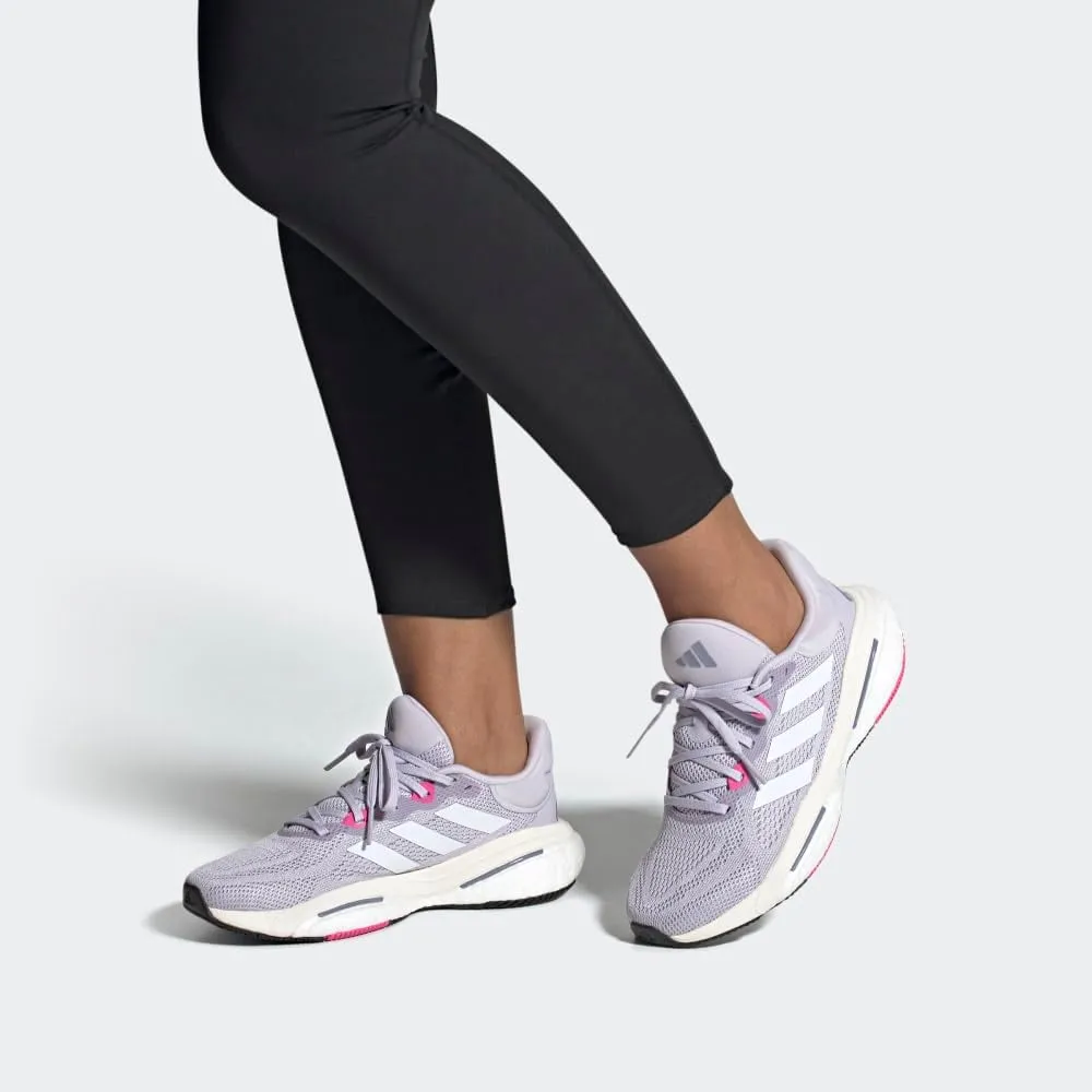adidas Womens Solarglide 6 Running Sneakers Shoes - Black
