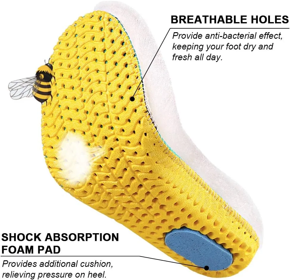 Ailaka Sheepskin Sport Wool Insoles for Women & Men, Premium Thick Fur Fleece Replacement Warm Inserts for Shoes Boot Slippers Sneakers 1 Pair