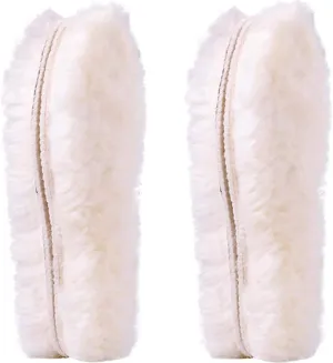 Ailaka Women’s Sheepskin Insoles, Thick Warm Wool Insoles Fluffy Fleece Replacement for Shoes Boots Slippers