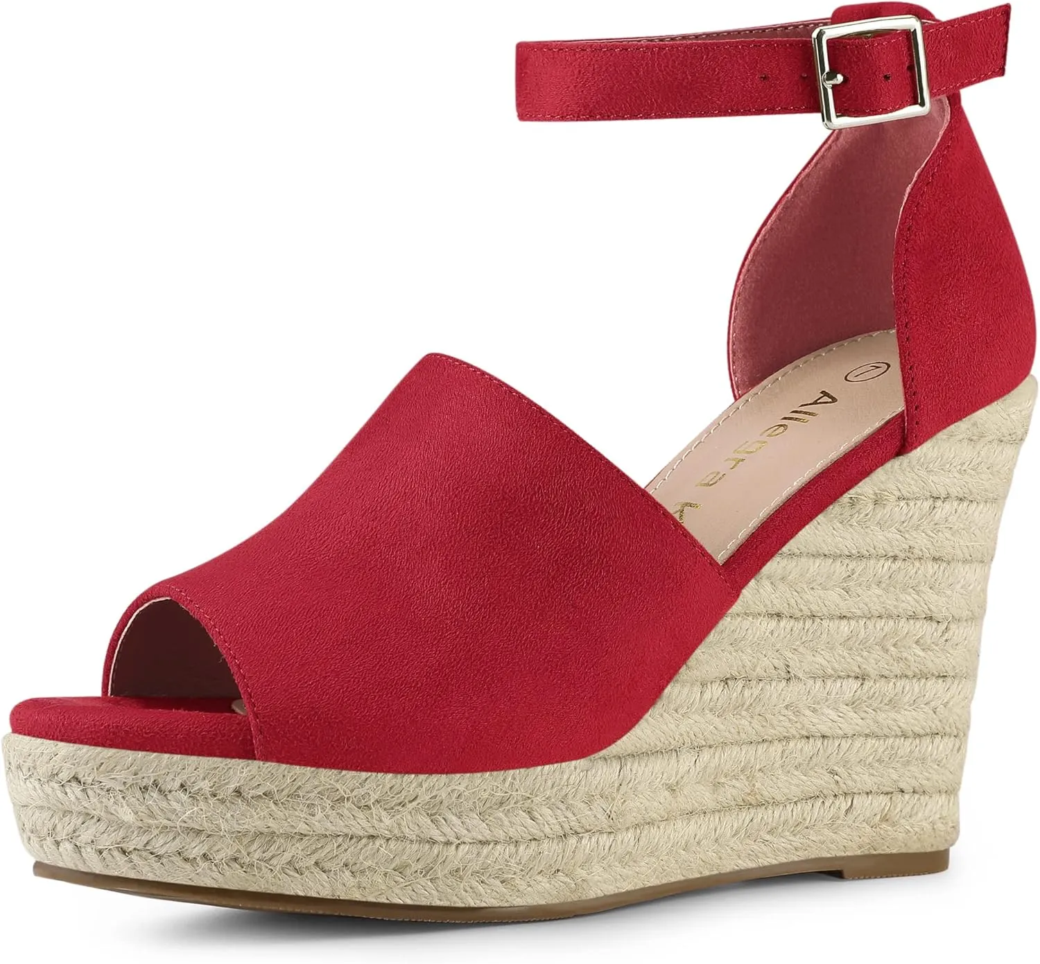 Allegra K Women's Espadrilles Platform Heels Wedges Sandals