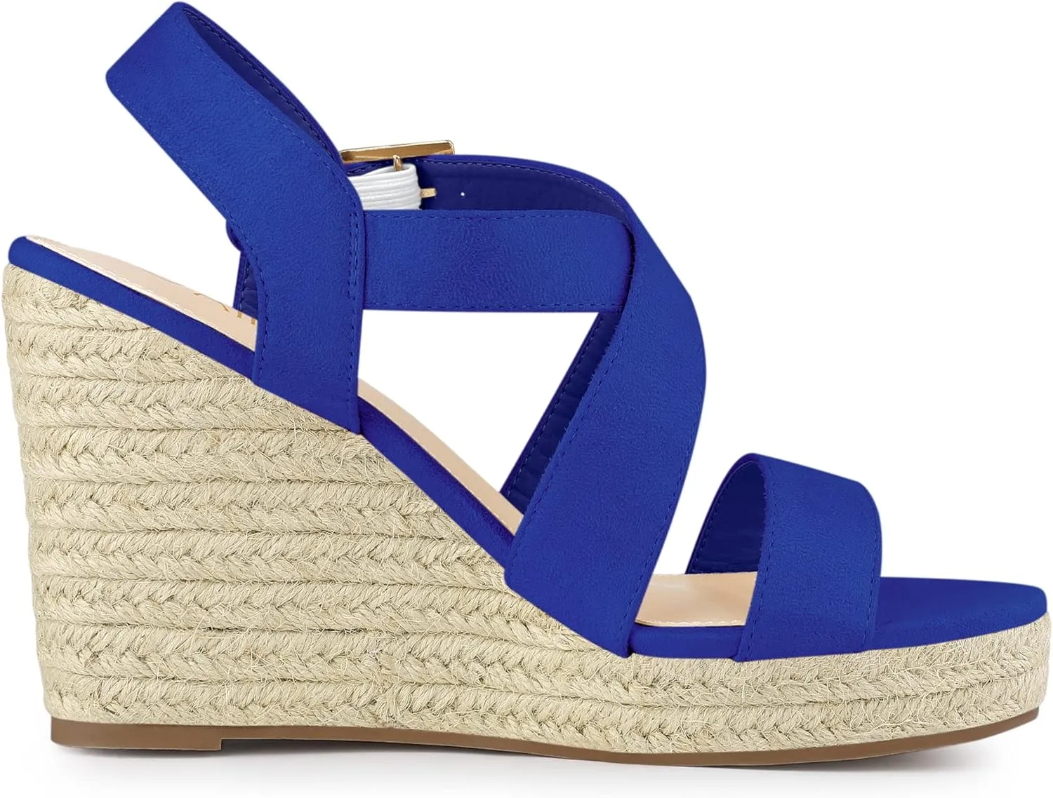 Allegra K Women's Espadrilles Platform Slingback Wedges Sandals