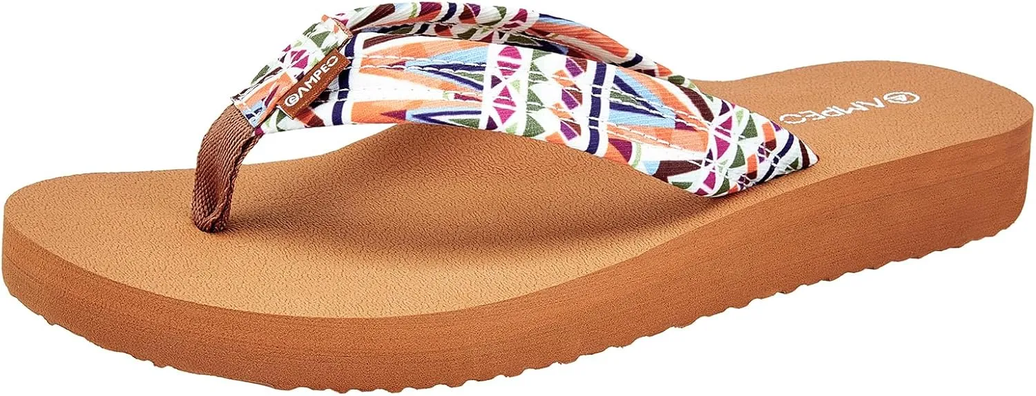 Ampeo Women's Arch Support Flip Flops Comfortable Casual Summer Beach Thong Sandals