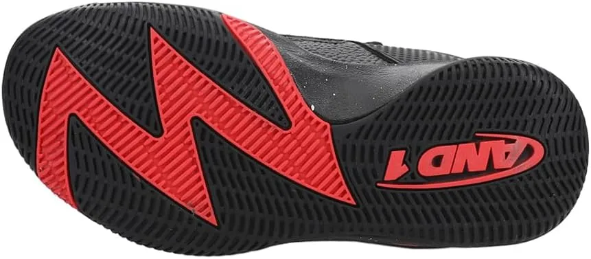 AND1 Kids Boys Gamma 3.0 Ds Basketball Sneakers Shoes - Black
