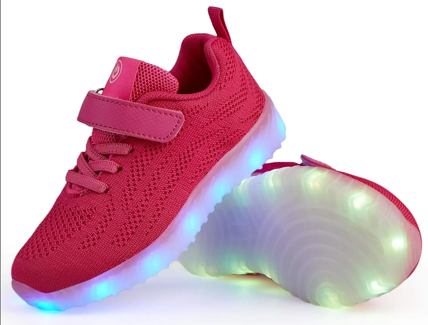 AoSiFu Kids Light Up Shoes Toddler Girls Boys Breathable Led Flashing Sneakers USB Charge