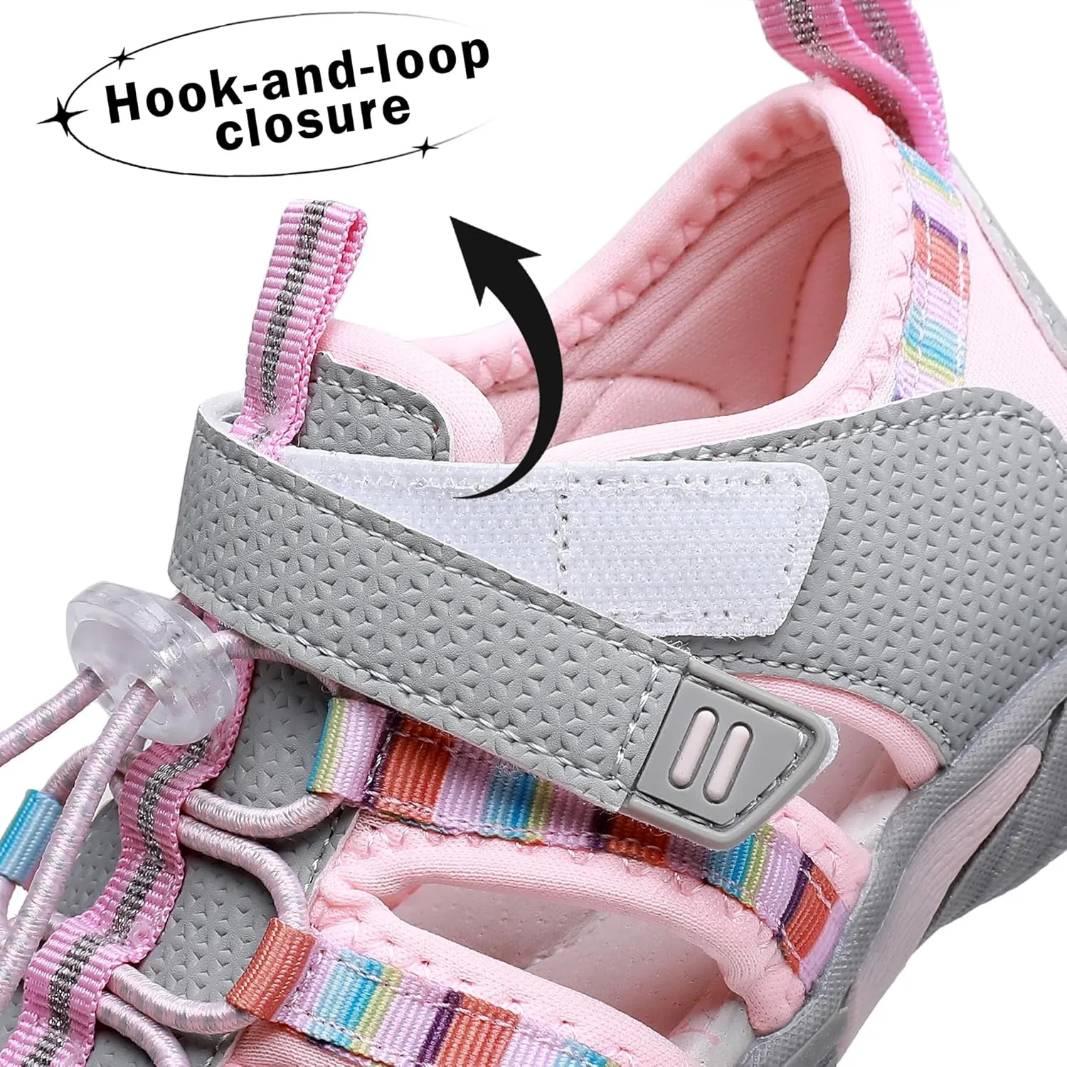Apakowa Kids Boys Sandals Summer Outdoor Athletic Double Strap Closed-Toe Beach Sandals Sport (Toddler/Little Kid)
