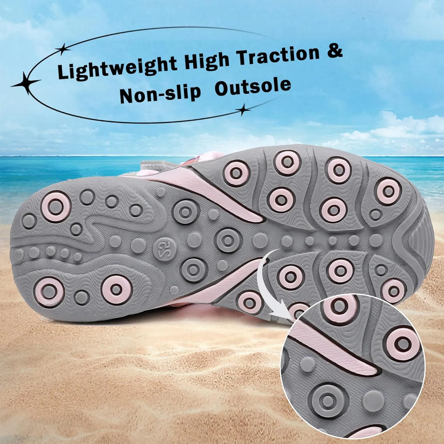 Apakowa Kids Boys Sandals Summer Outdoor Athletic Double Strap Closed-Toe Beach Sandals Sport (Toddler/Little Kid)