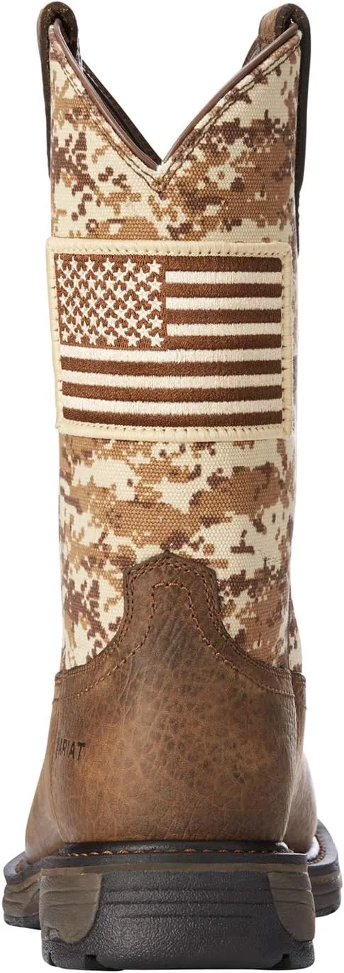 Ariat Men's Mns Workhog Patriot St Earth/Sand Camo