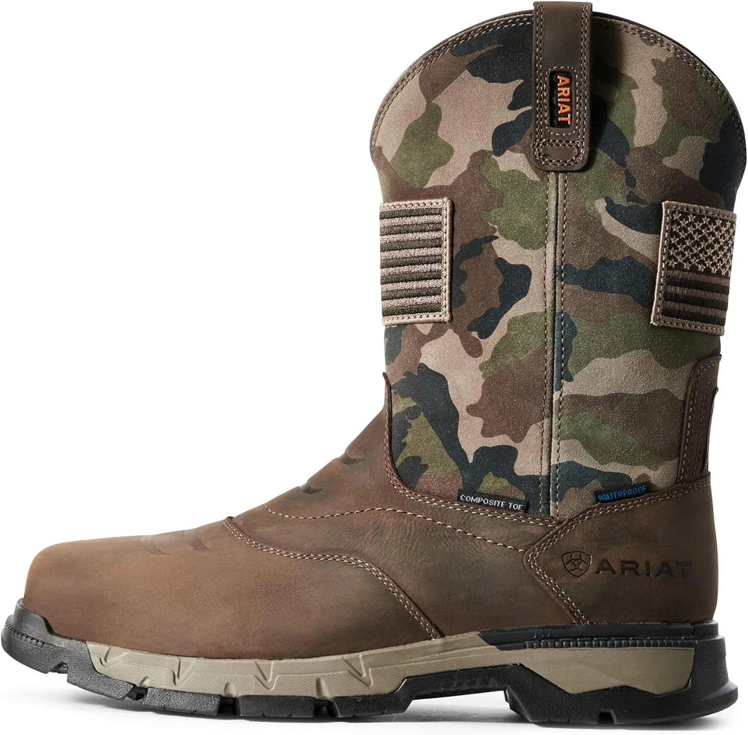 Ariat Men's Rebar Flex Patriot Waterproof Composite Toe Work Boot