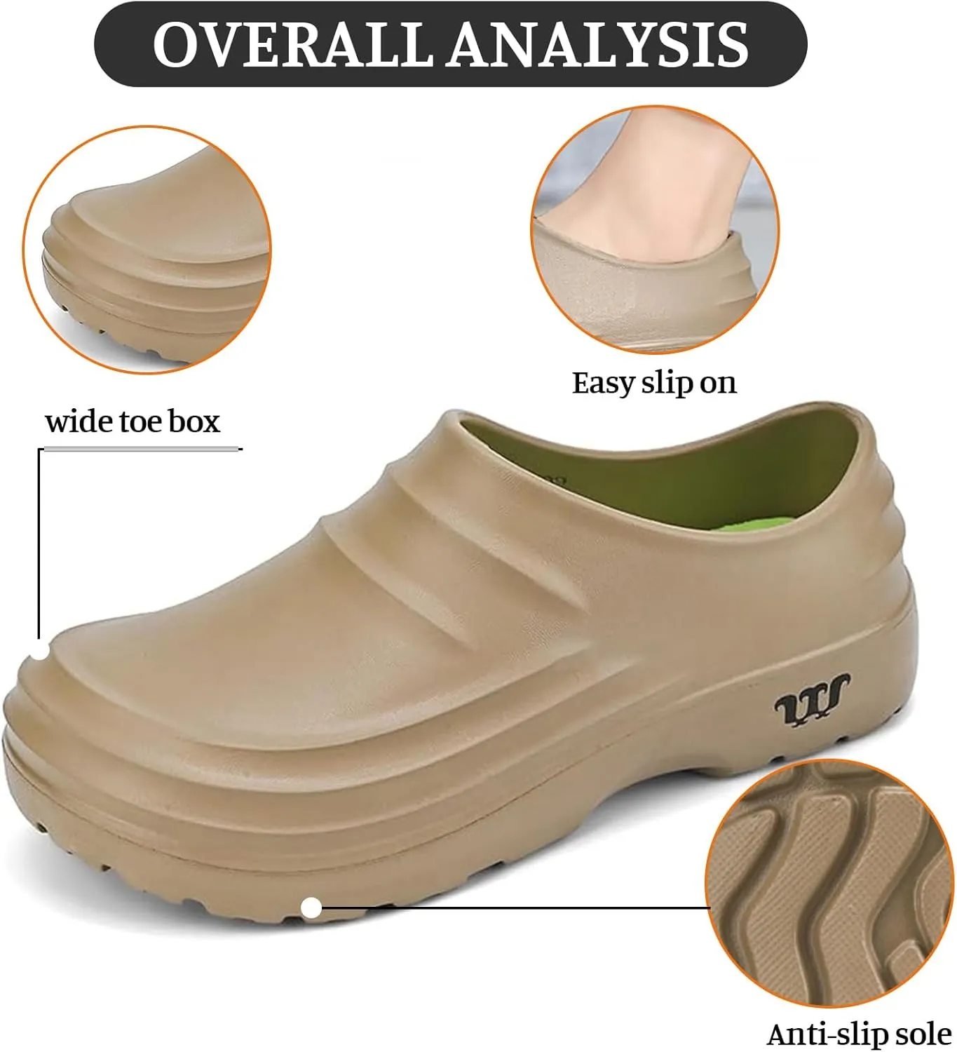 Armadillo Chef Shoes Non Slip Work Shoes for Men Women Clogs Comfortable Nursing Slip Resistant Work Shoe Lightweight Ideal for Kitchens Healthcare Gardening