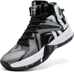 ASHION Mens Basketball Shoes Lightweight Breathable Sneakers Anti Slip Sports Shoes for Running Walking