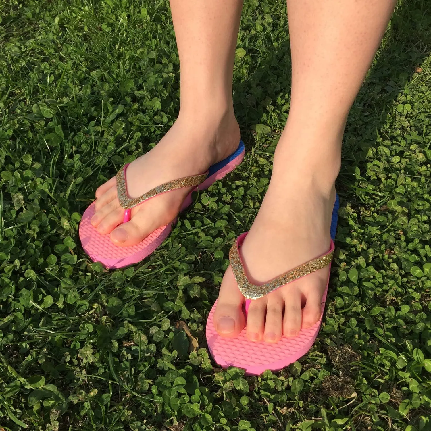 Ataiwee Girl's Flip Flops, Kid's Slip On Thong Sandals with Fruit Printed.