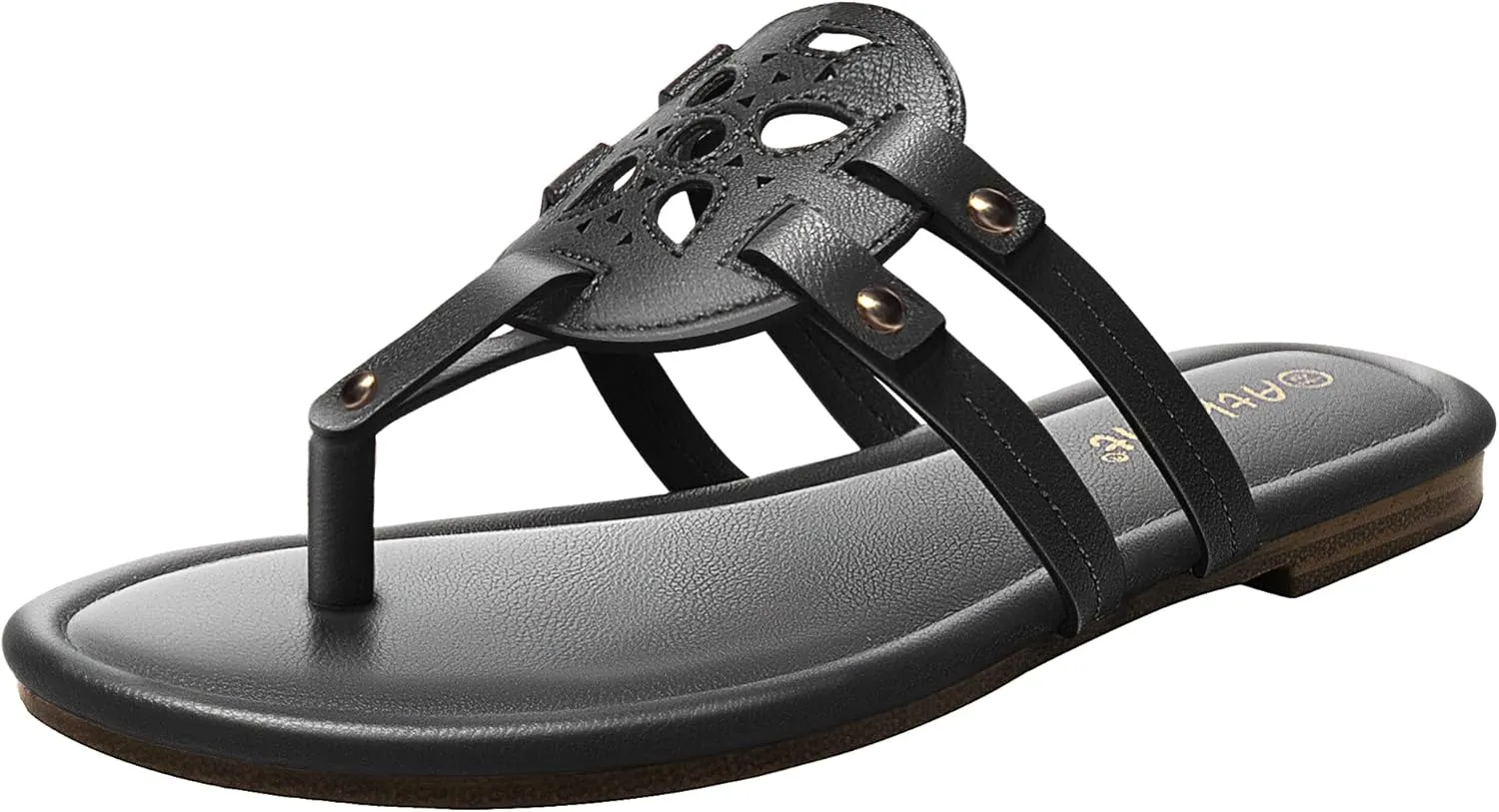 Athlefit Womens Flat Sandals Flip Flops Casual Slip on Comfortable Thong Beach Sandal for Women Dressy