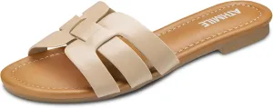ATHMILE Sandals for Women 2025 Vacation Womens Sandals Dressy Summer Flats Sandals Women Slides for Party Wedding Beach