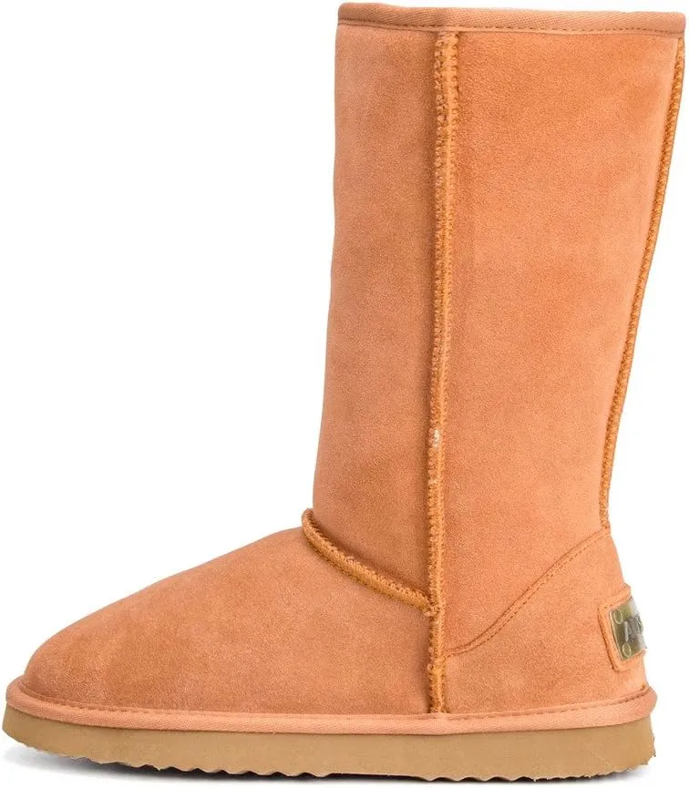 AUSLAND Women's Mid Calf Boots Winter Snow Boots A5825