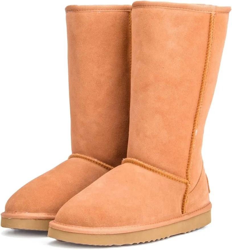 AUSLAND Women's Mid Calf Boots Winter Snow Boots A5825