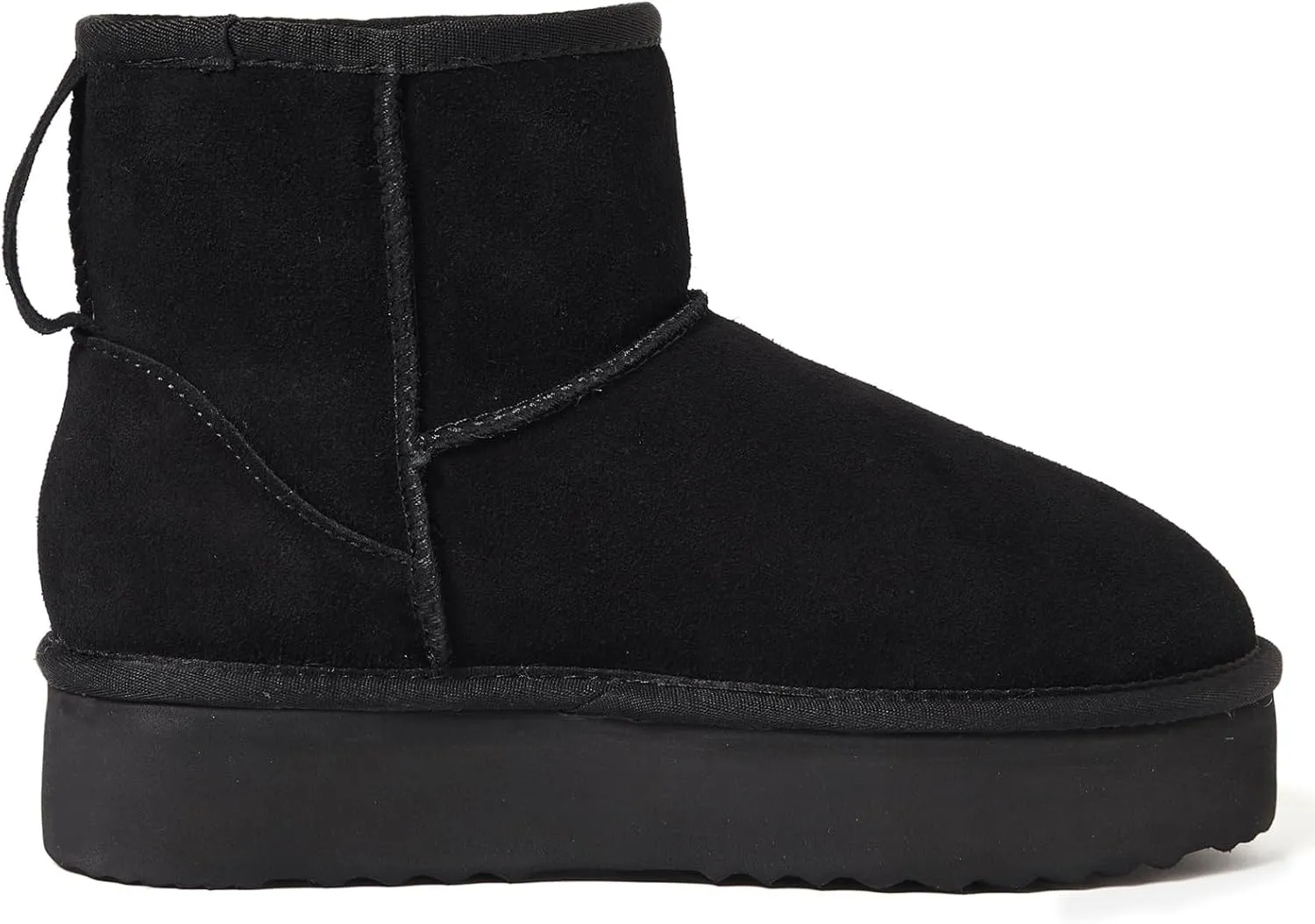 AUSLAND Women's Platform Winter Sonw Boots Genuine Suede Waterproof Anti-Slip Warm Lined Comfortable Outdoor Ankle Boots 9318