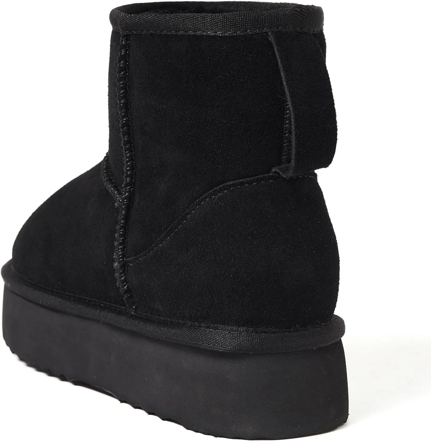 AUSLAND Women's Platform Winter Sonw Boots Genuine Suede Waterproof Anti-Slip Warm Lined Comfortable Outdoor Ankle Boots 9318