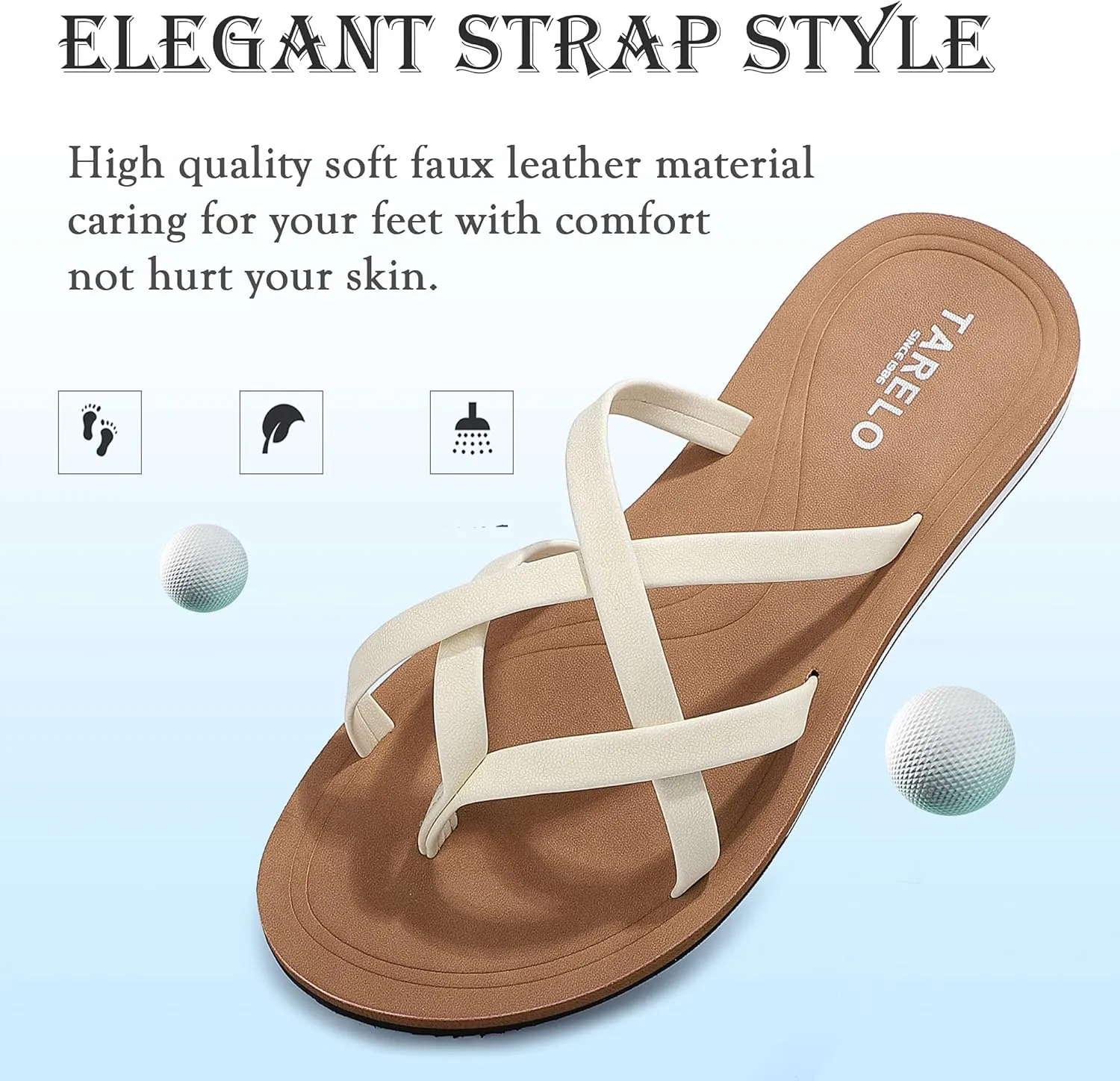 AX BOXING Women's Flip Flops Sandals