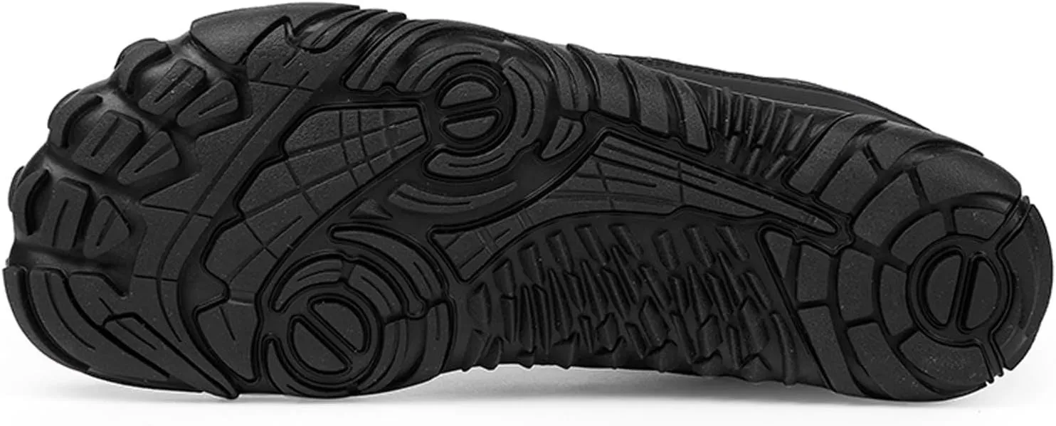 Barefoot Shoes Men's Womens Wide Toe Box Winter Trail Runner Minimalist Zero Drop Sole Cotton Boots Fur Lined Hiking Walking Shoes