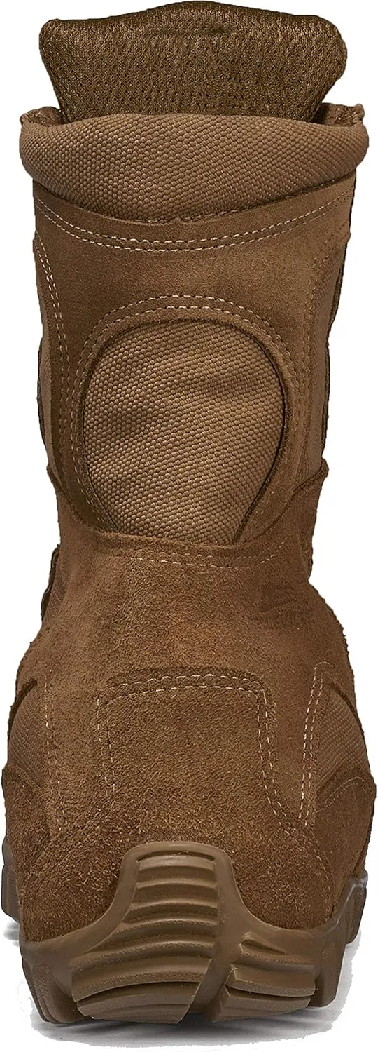 Belleville C793 8” Waterproof Assault Flight Military Boots for Men - Coyote Brown Army/Air Force AR 670-1/AFI 36-2903 Compliant with Vibram Ibex Outsole; Berry Compliant