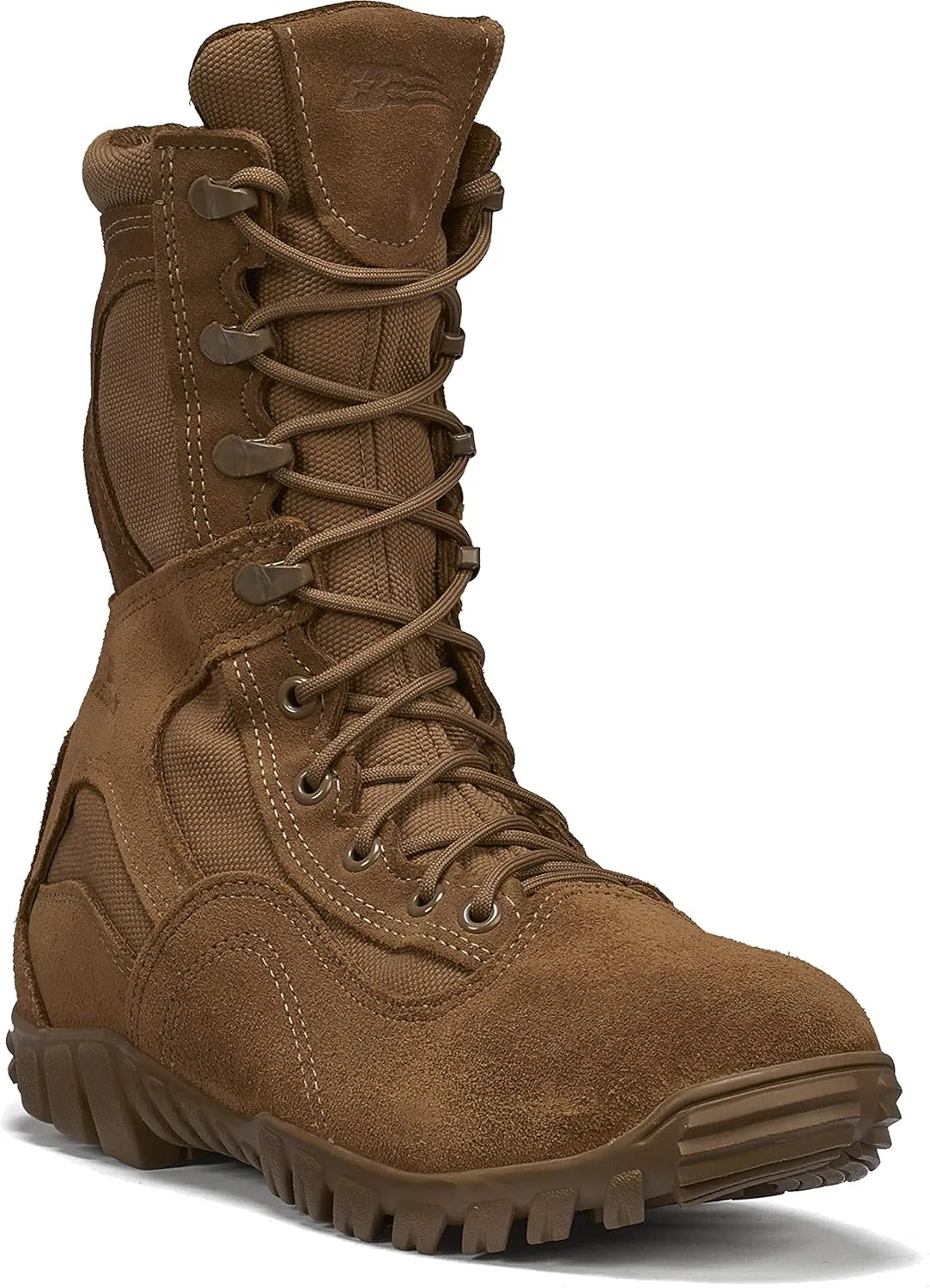 Belleville C793 8” Waterproof Assault Flight Military Boots for Men - Coyote Brown Army/Air Force AR 670-1/AFI 36-2903 Compliant with Vibram Ibex Outsole; Berry Compliant