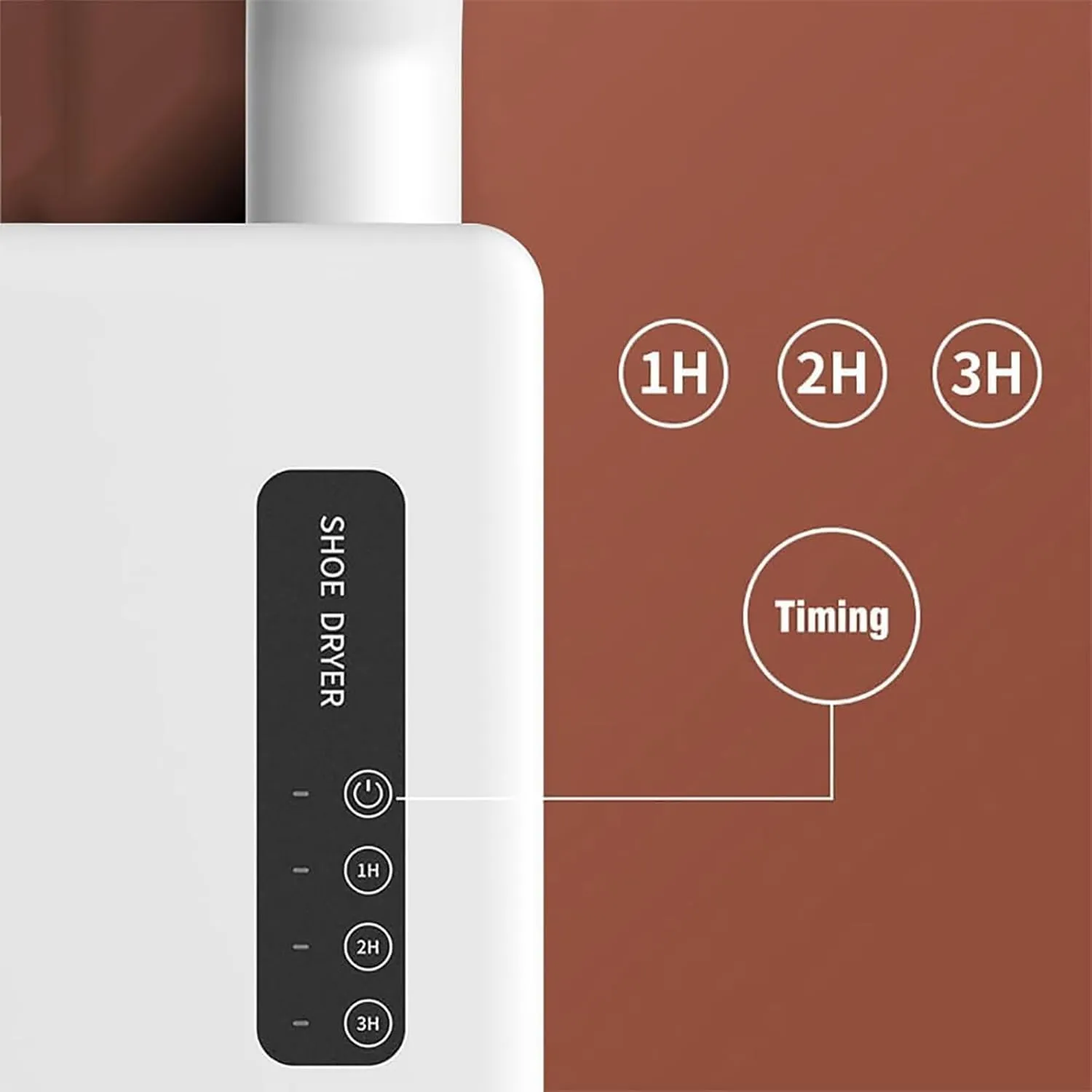 Boot Dryer, Ultra Quiet Portable Electric Shoe Dryer with Heat Switch and 180 Mins Timer, 360° Hot Air Circulation, 40℃-42℃ Intelligent Constant Temperature Use for,Black