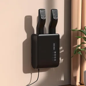 Boot Dryer, Ultra Quiet Portable Electric Shoe Dryer with Heat Switch and 180 Mins Timer, 360° Hot Air Circulation, 40℃-42℃ Intelligent Constant Temperature Use for,Black