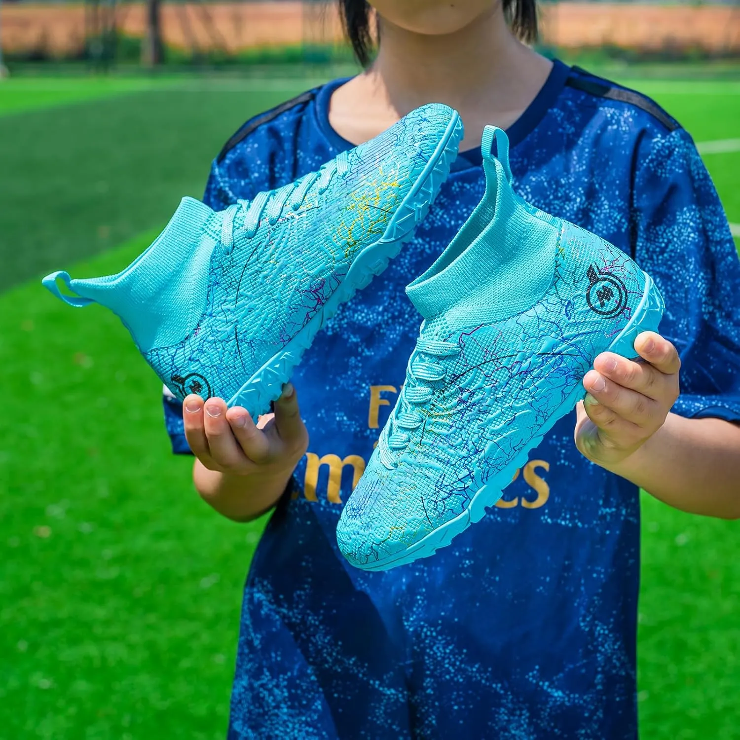 Boy Soccer Cleats Big Kids Soccer Shoes Professional Soccer Cleats Shoes,Unisex Soccer Sneakers for Little Kids Athletic