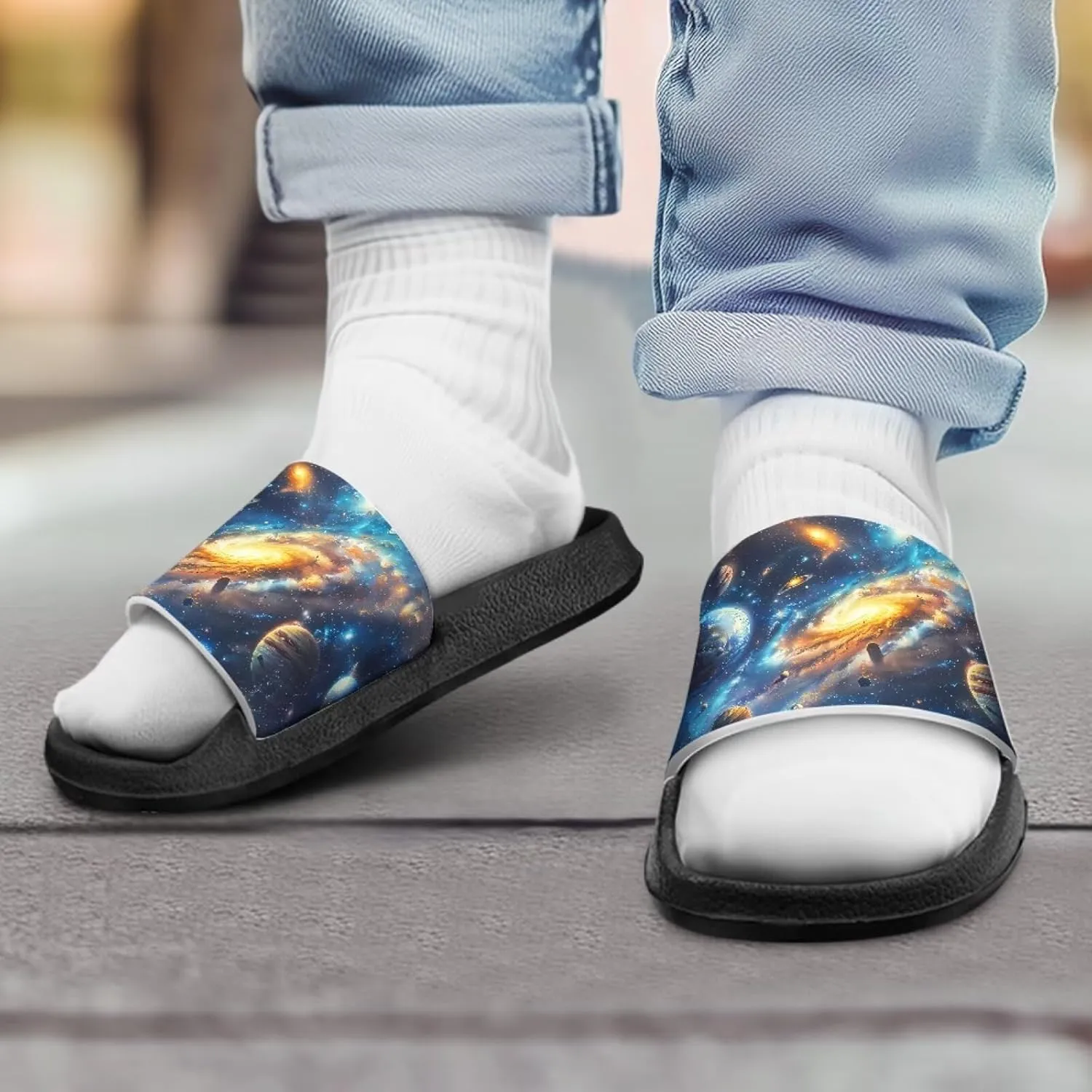 Boys & Girls Slide Sandals Kids Summer Slippers Slip On for Outdoor Beach Pool Shower Sport Gifts (Little Kid/Big Kid)