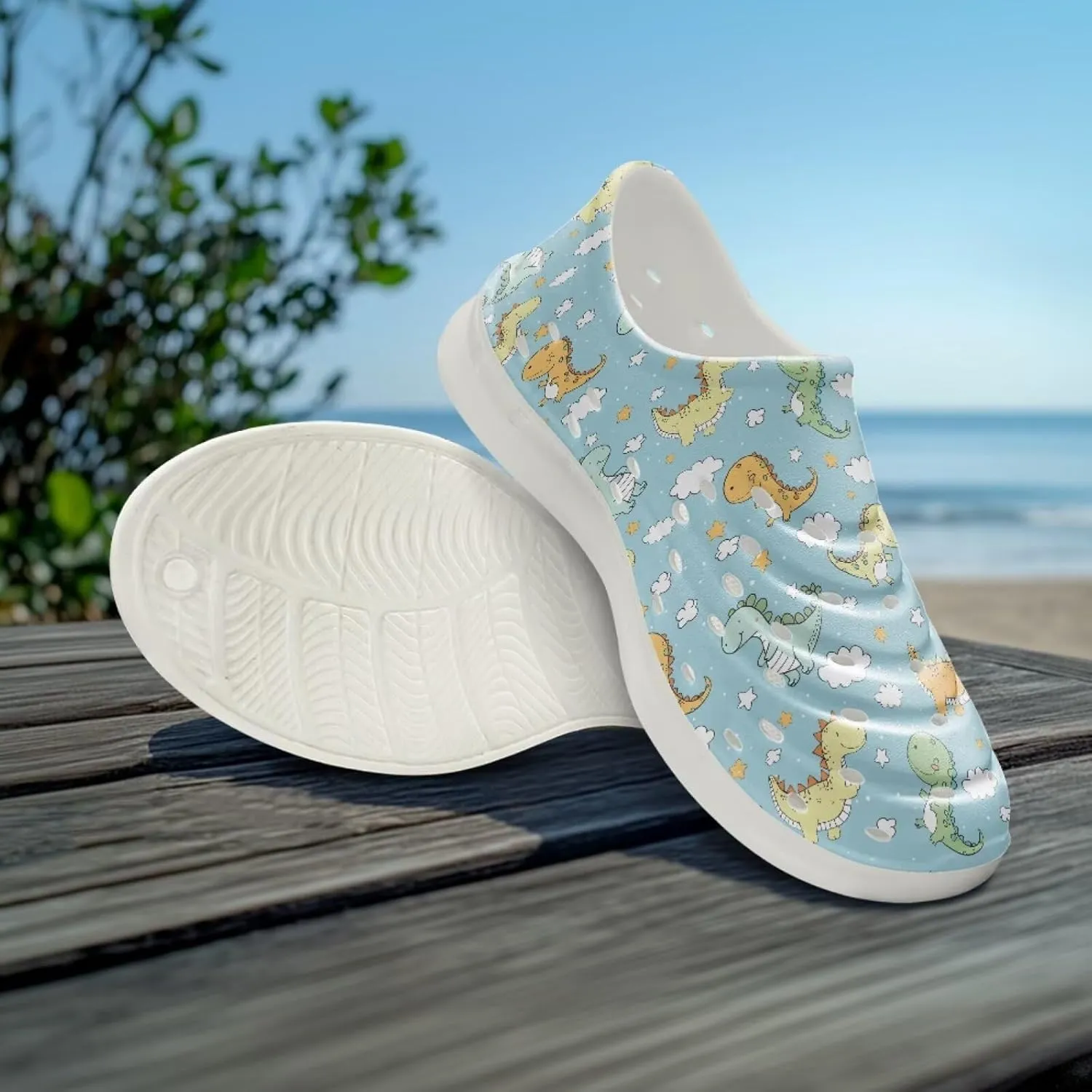 Boys Girls Cartoon Garden Clogs Kids Slip On Water Shoes Comfort Sandals Children Beach Pool Play Shoes