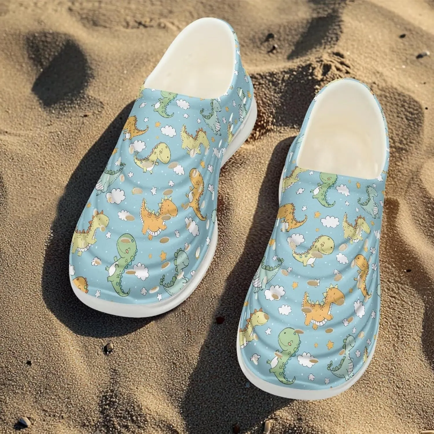 Boys Girls Cartoon Garden Clogs Kids Slip On Water Shoes Comfort Sandals Children Beach Pool Play Shoes