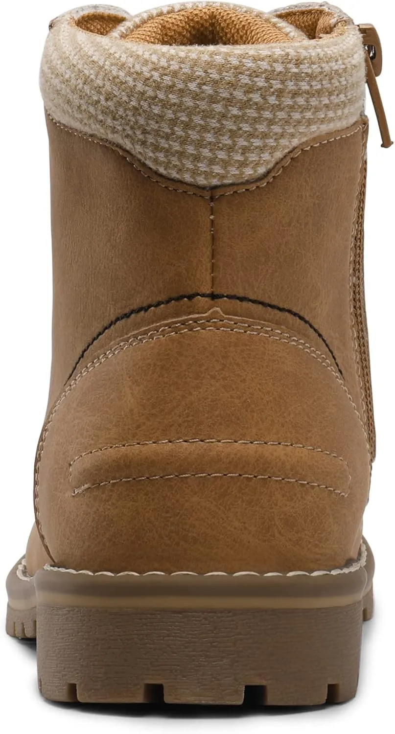 Bruno Marc Boys Girls Ankle Boots Side Zipper Outdoor Comfort Autumn Winter Boots(Toddler/Little Kid/Big Kid)