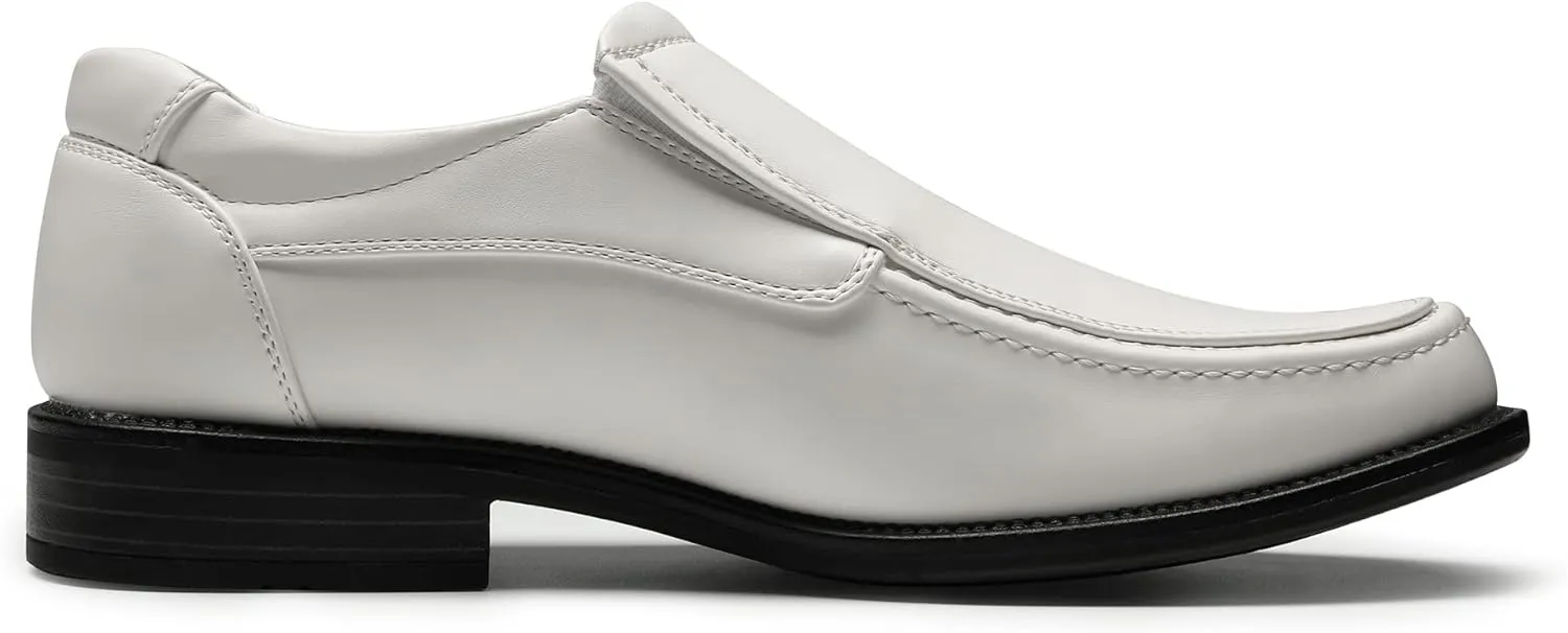 Bruno Marc Men's Goldman-02 Slip on Leather Lined Square Toe Dress Loafers Shoes for Casual Weekend Formal Work