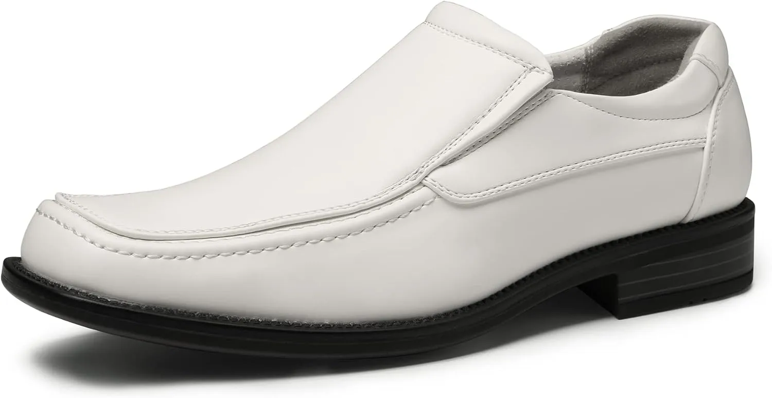 Bruno Marc Men's Goldman-02 Slip on Leather Lined Square Toe Dress Loafers Shoes for Casual Weekend Formal Work