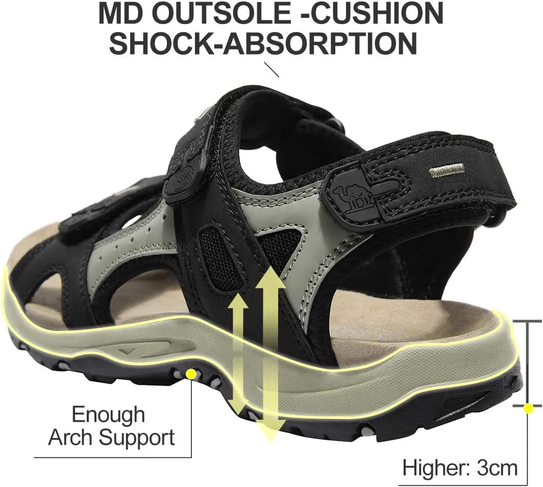 CAMEL CROWN Comfortable Hiking Sandals for Women Waterproof Sport Sandals for Walking Beach Water with Arch Support