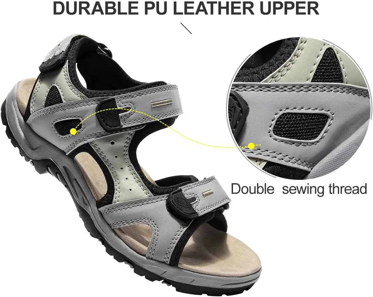CAMEL CROWN Comfortable Hiking Sandals for Women Waterproof Sport Sandals for Walking Beach Water with Arch Support