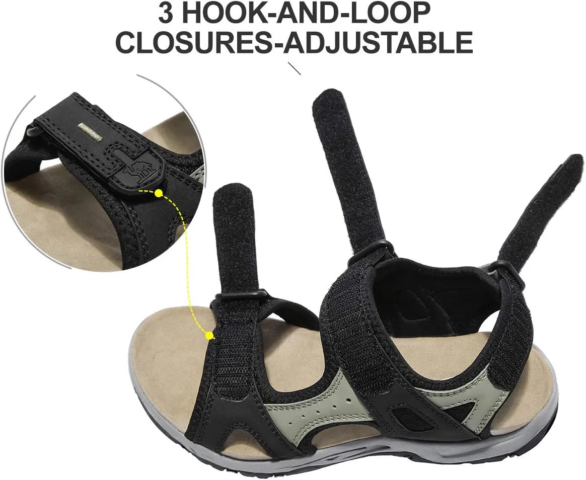 CAMEL CROWN Comfortable Hiking Sandals for Women Waterproof Sport Sandals for Walking Beach Water with Arch Support