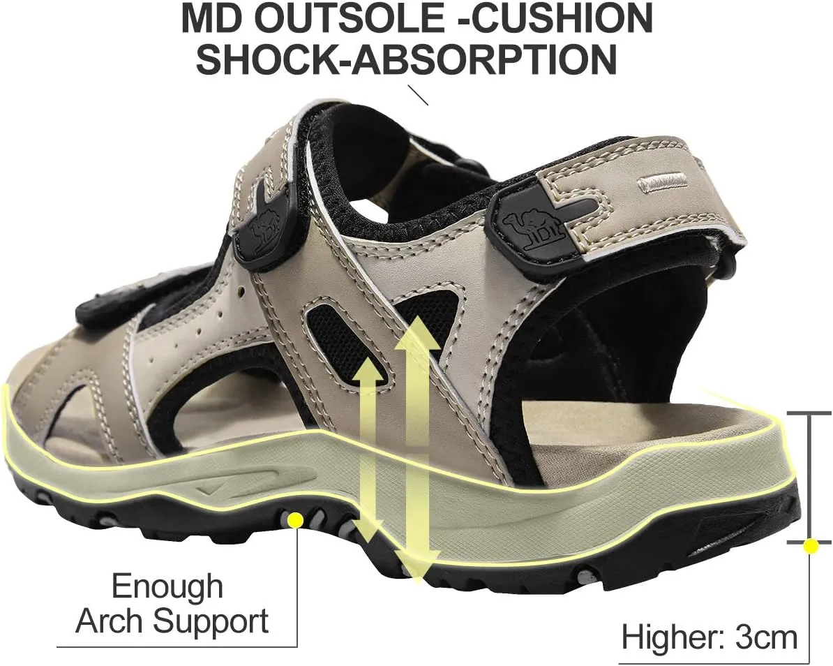 CAMEL CROWN Comfortable Hiking Sandals for Women Waterproof Sport Sandals for Walking Beach Water with Arch Support