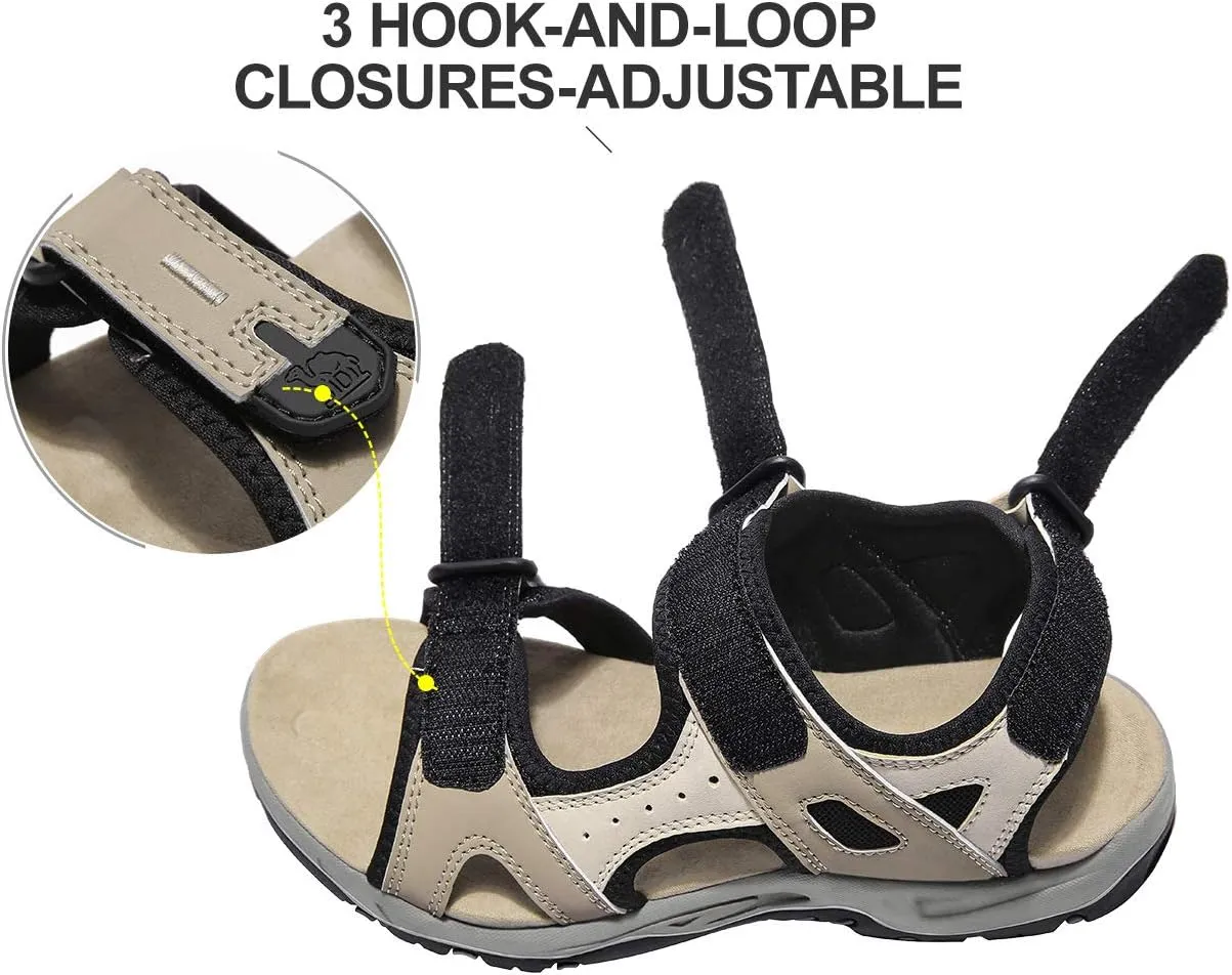 CAMEL CROWN Comfortable Hiking Sandals for Women Waterproof Sport Sandals for Walking Beach Water with Arch Support