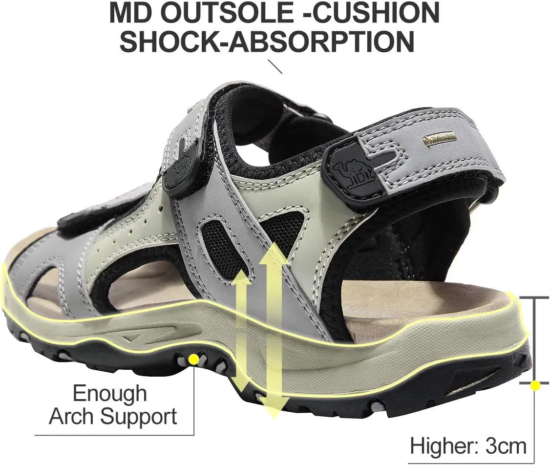 CAMEL CROWN Comfortable Hiking Sandals for Women Waterproof Sport Sandals for Walking Beach Water with Arch Support