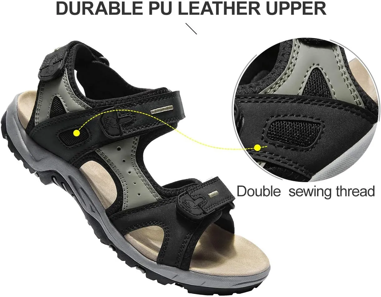 CAMEL CROWN Comfortable Hiking Sandals for Women Waterproof Sport Sandals for Walking Beach Water with Arch Support