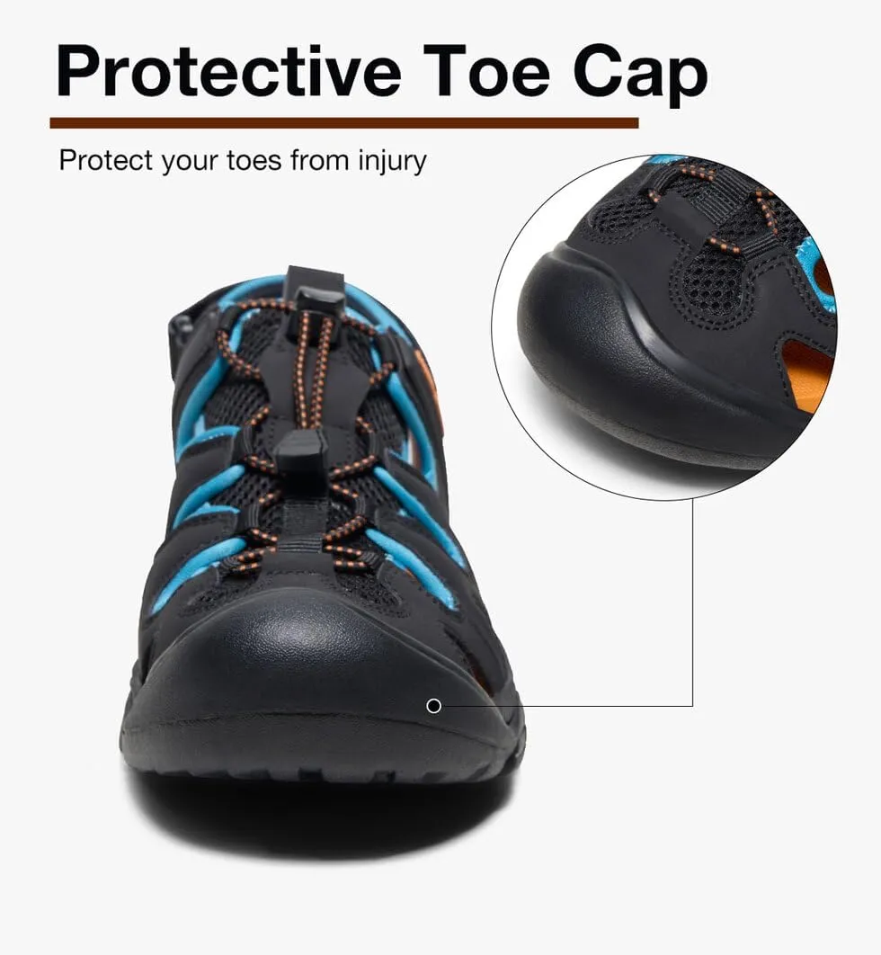 CAMEL CROWN Men's Comfortable Summer Sandals Breathable Beach Sandals Adjustable Outdoor Camping Walking Sandals Athletic Sport Sandals for Water Travel Hiking