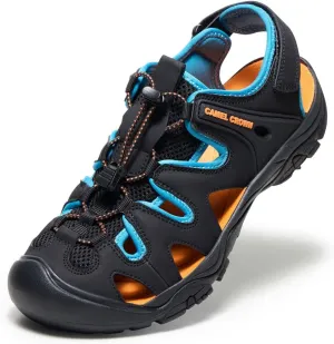 CAMEL CROWN Men's Comfortable Summer Sandals Breathable Beach Sandals Adjustable Outdoor Camping Walking Sandals Athletic Sport Sandals for Water Travel Hiking