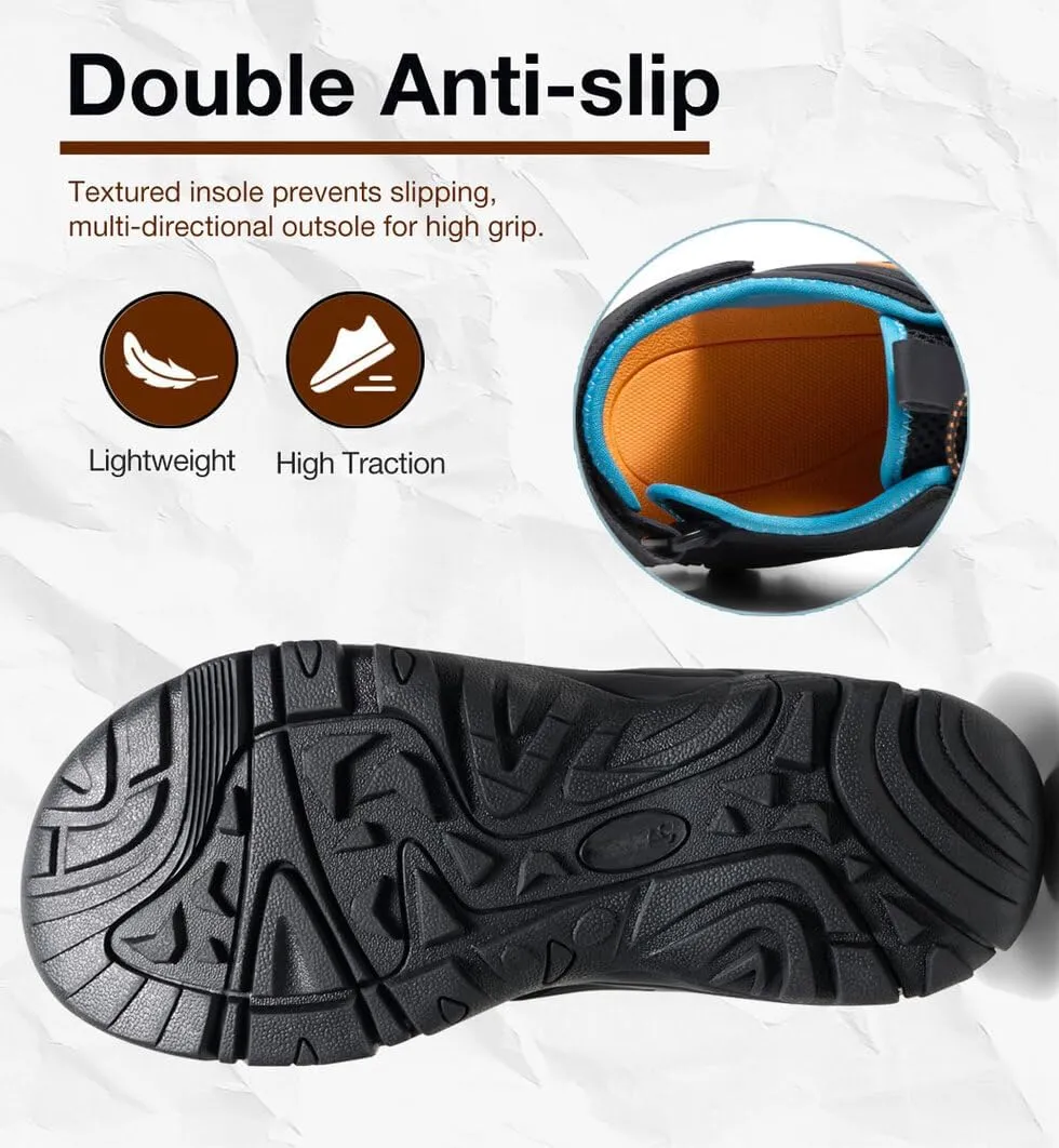 CAMEL CROWN Men's Comfortable Summer Sandals Breathable Beach Sandals Adjustable Outdoor Camping Walking Sandals Athletic Sport Sandals for Water Travel Hiking