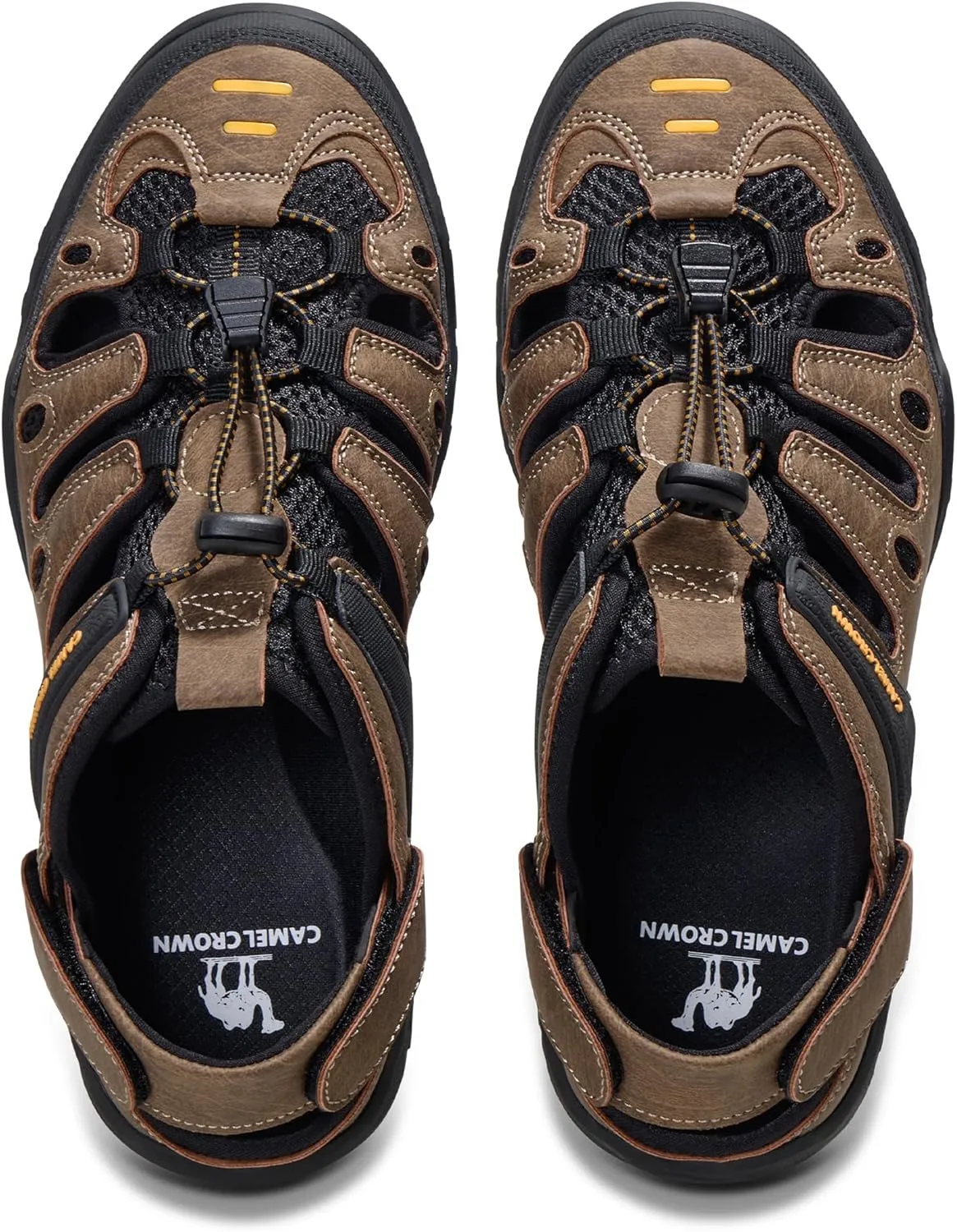 CAMELSPORTS Men's Hiking Sandals Outdoor Sport Closed Toe Walking Sandal Waterproof Non-Slip Summer Fisherman Beach Water Shoes