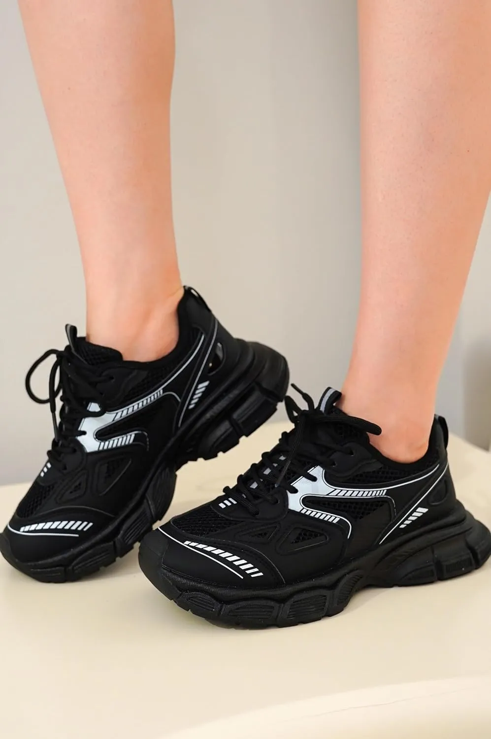 Cape Robbin Liane A Women's Chunky Sneakers, Stylish Chunky Platform Lace Up Shoes, Trendy Chunky Sneakers for Women, Perfect for Fashion Forward Ladies