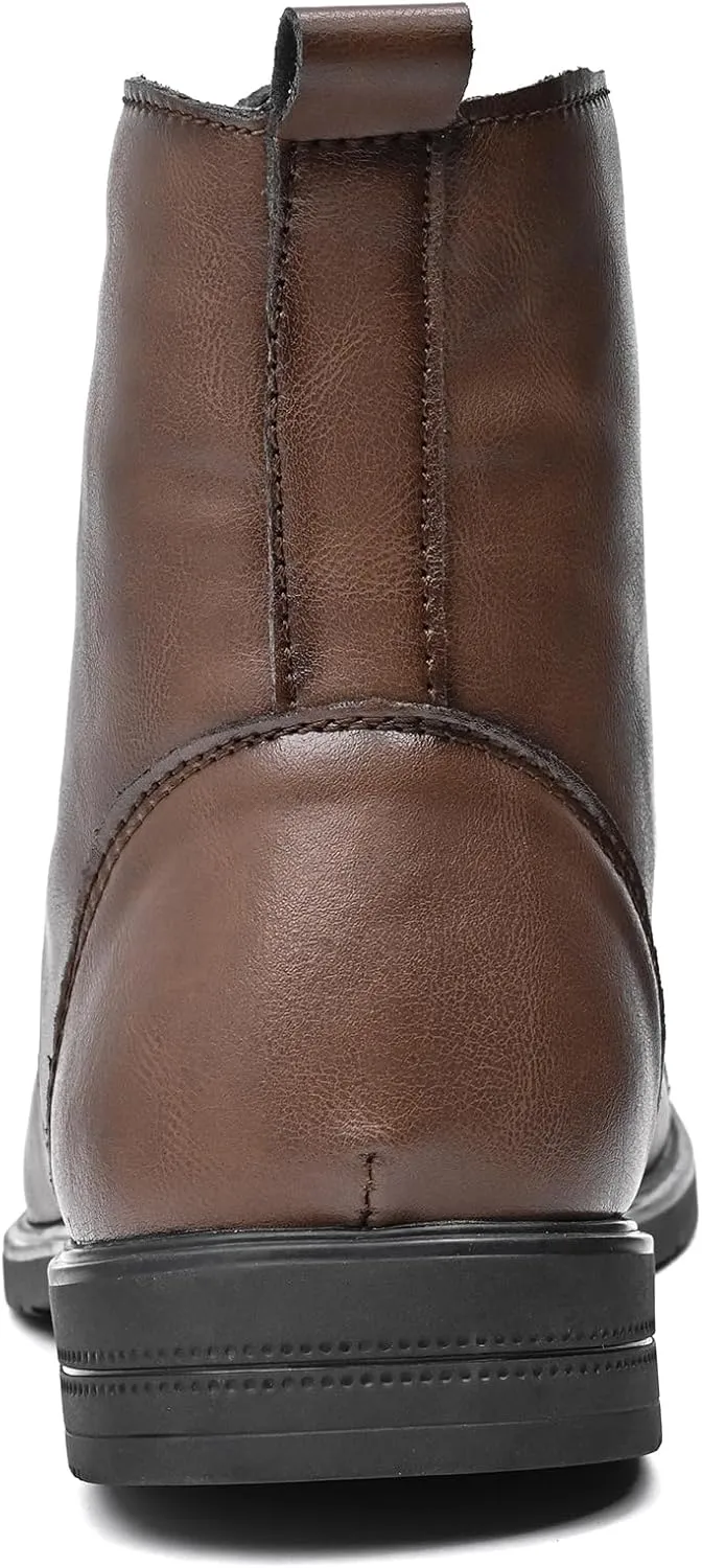 Chukka Boots Casual Fashion Oxford Dress Boots Leather Lace Up Desert Ankle Boots Classic For Men Lightweight Anti Slip