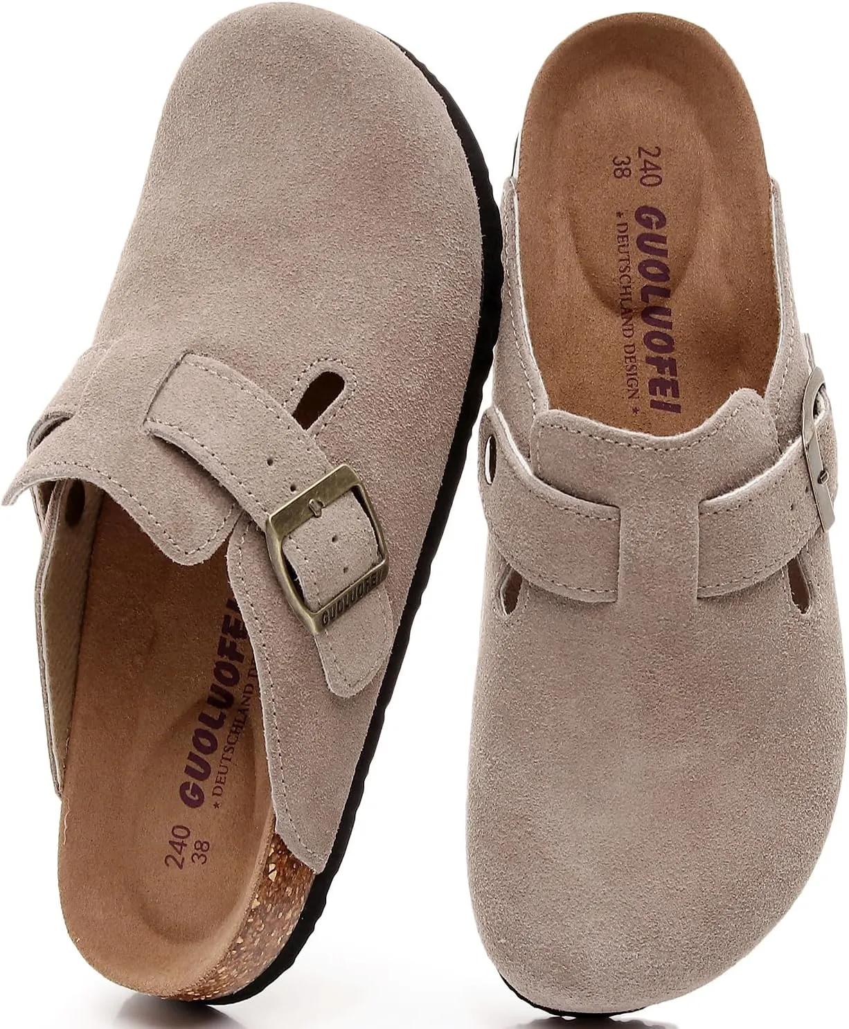 Clogs For Women, Womens Clogs And Mules House Slipers With Arch Support And Adjustable Buckle